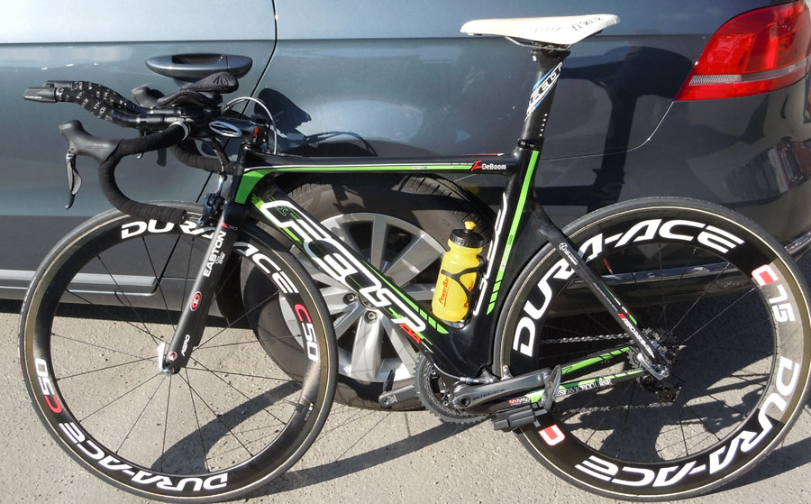 Tim DeBoom's drop bar triathlon bike